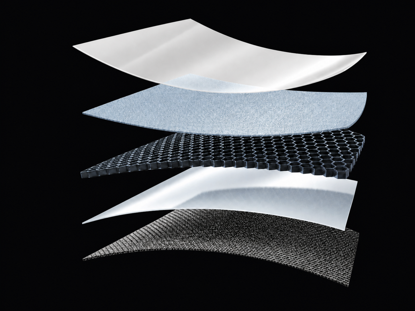 Exploded five-layer TX PPF structure