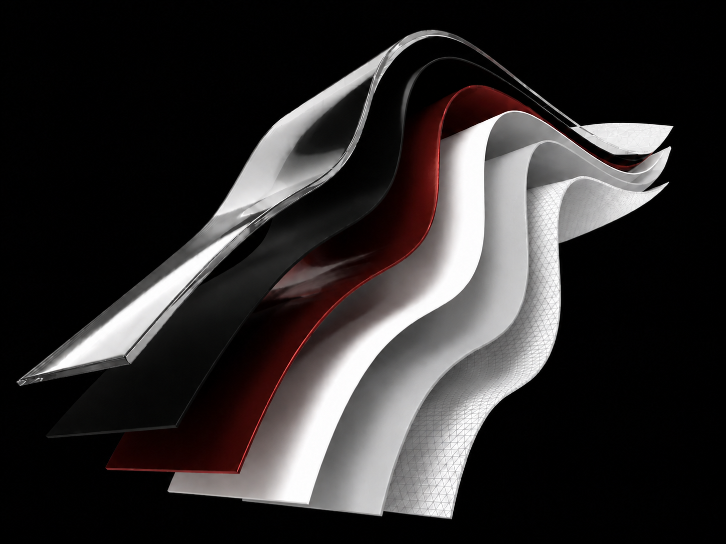 Folded six-layer TX Vinyl Wrap structure